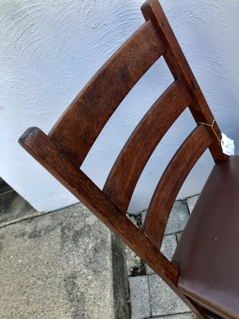 Set of Four (4) Gustav Stickley Dining Chairs - Image 14