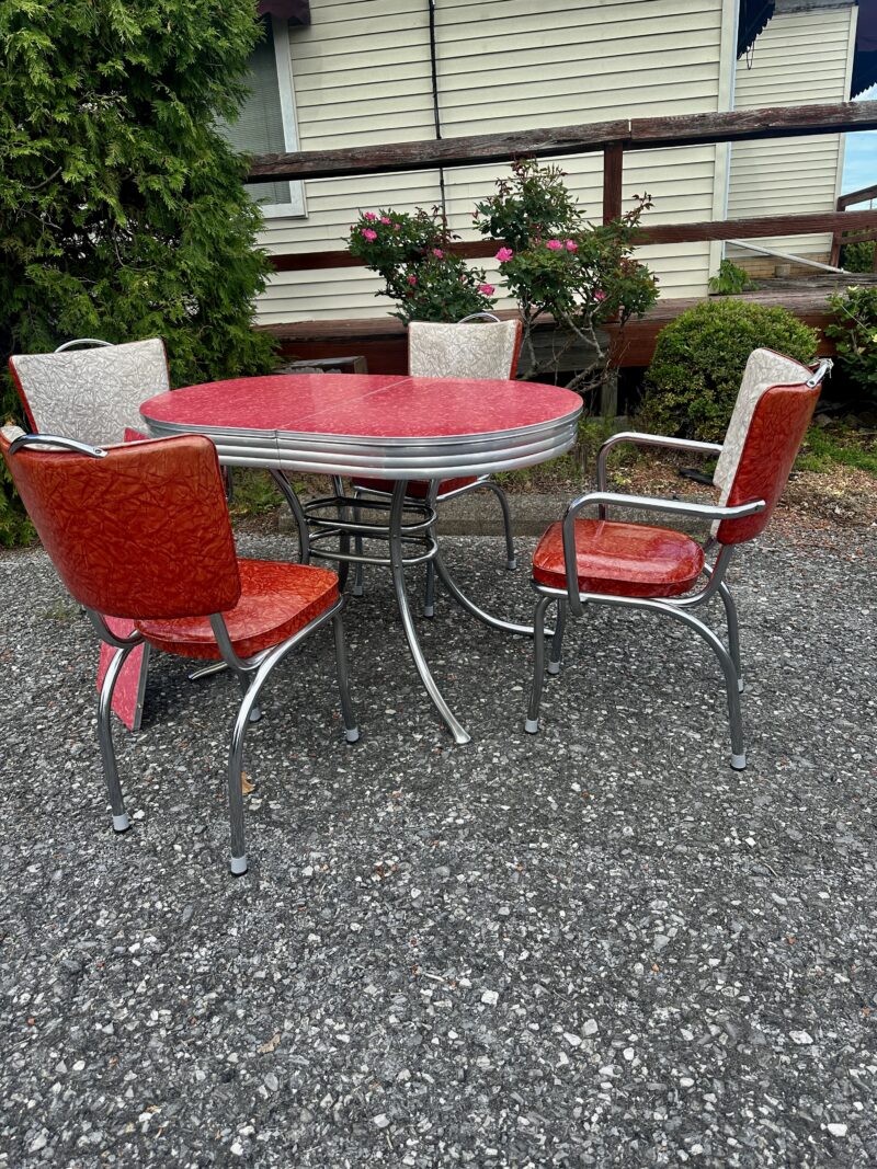Modern Formika SUPERB 1950s mid century modern formica breakfast 6 piece set including ...