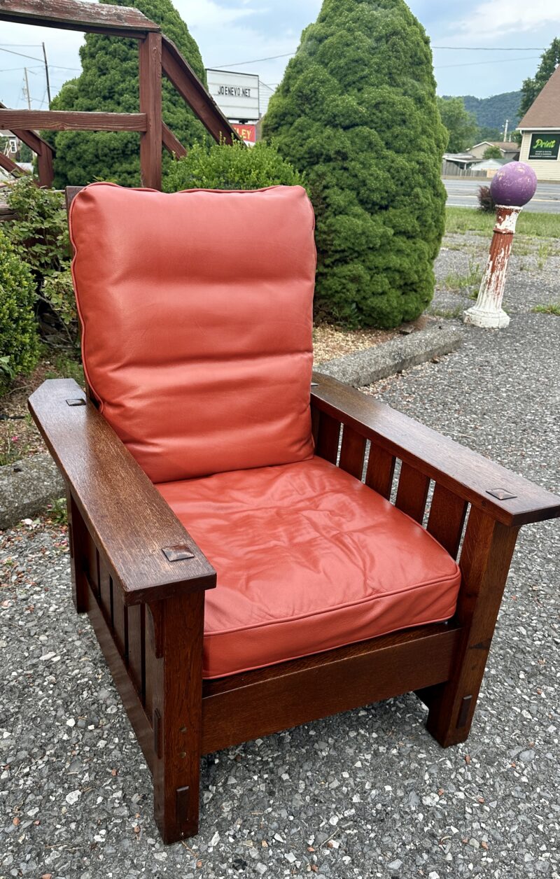 Antique GUSTAV STICKLEY Morris chair - w8086 - Image 3