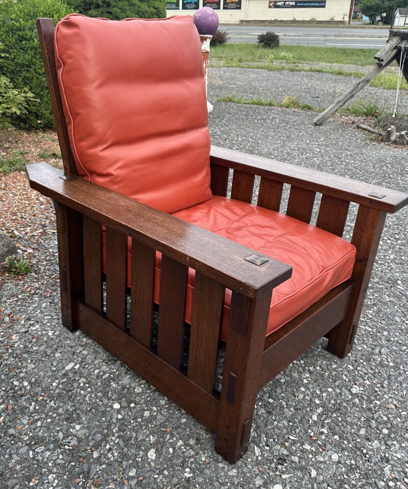 Antique GUSTAV STICKLEY Morris chair - w8086 - Image 6