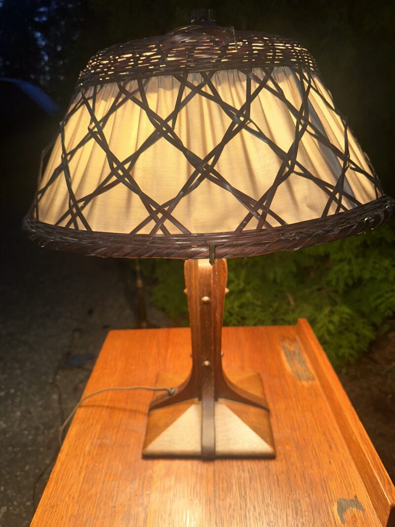 Antique Gustav Stickley Table Lamp - W7887 - Image 11