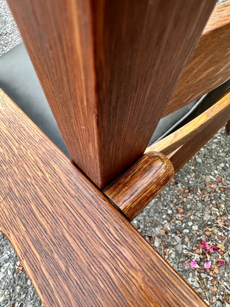 Antique GUSTAV STICKLEY open arm Morris chair - w8051 - Image 3