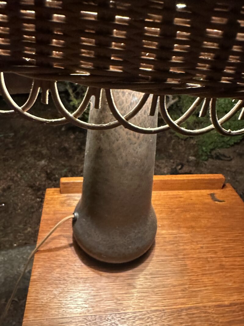 Gustav Stickley Hand-Hammered Copper Base Table Lamp - W7996 - Image 15