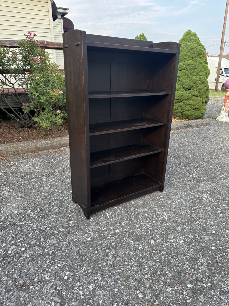 Antique GUSTAV STICKLEY open bookcase - w7980 - Image 17