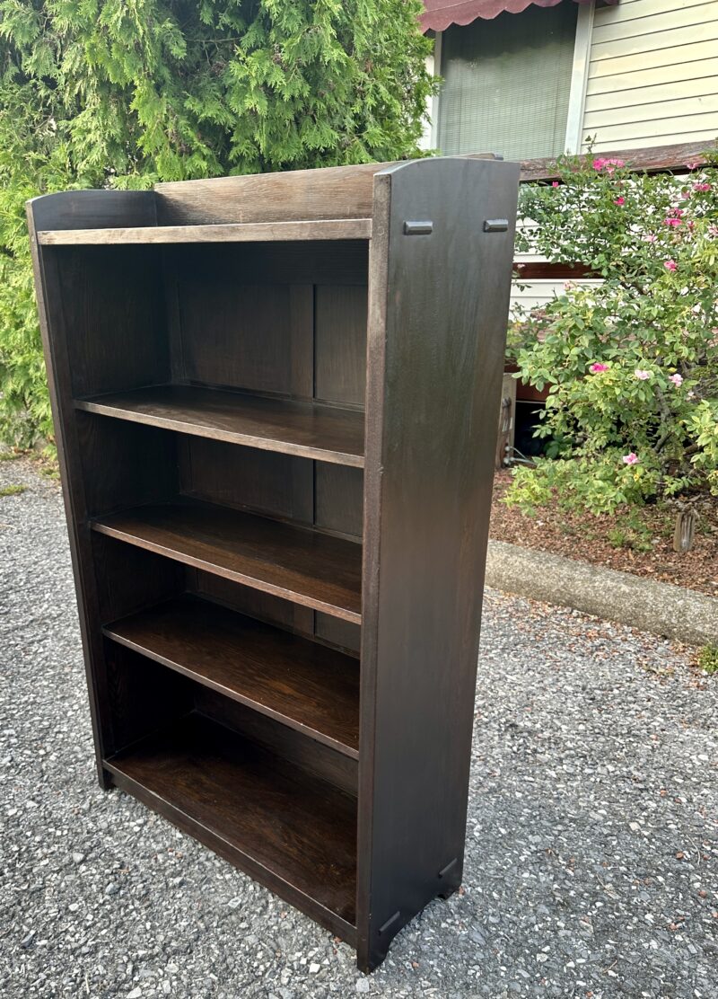Antique GUSTAV STICKLEY open bookcase - w7980 - Image 21