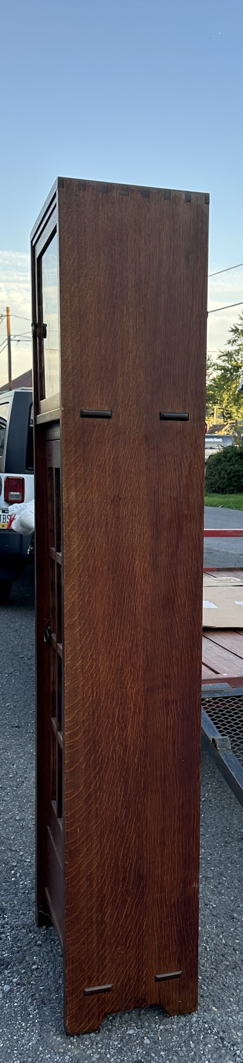 Antique Gustav Stickley Grandfather Clock c. 1910 - Image 4