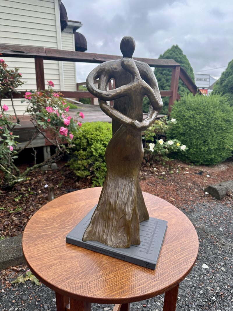 Modernist Bronze Mother & Child Statue - Image 10