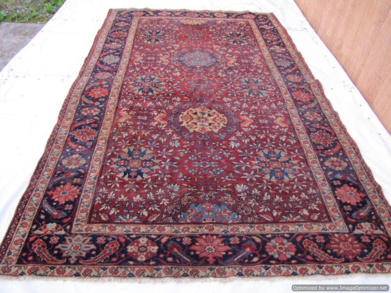 Antique Persian Farahan Oriental Rug. R2822 - Image 3