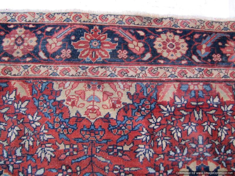 Antique Persian Farahan Oriental Rug. R2822 - Image 9