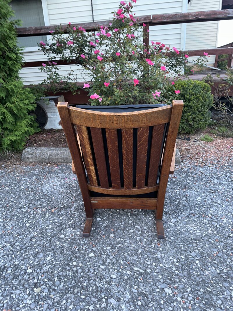 Antique L & JG STICKLEY Arm Chair - w7987 - Image 5