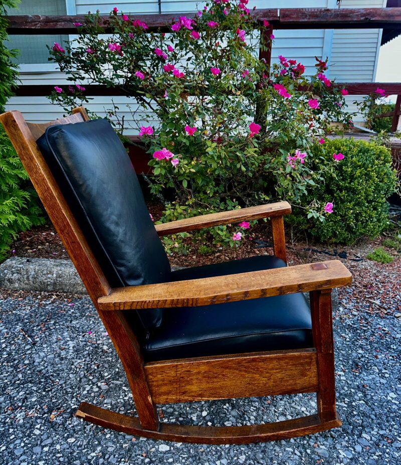 Antique L & JG STICKLEY Arm Chair - w7987 - Image 26