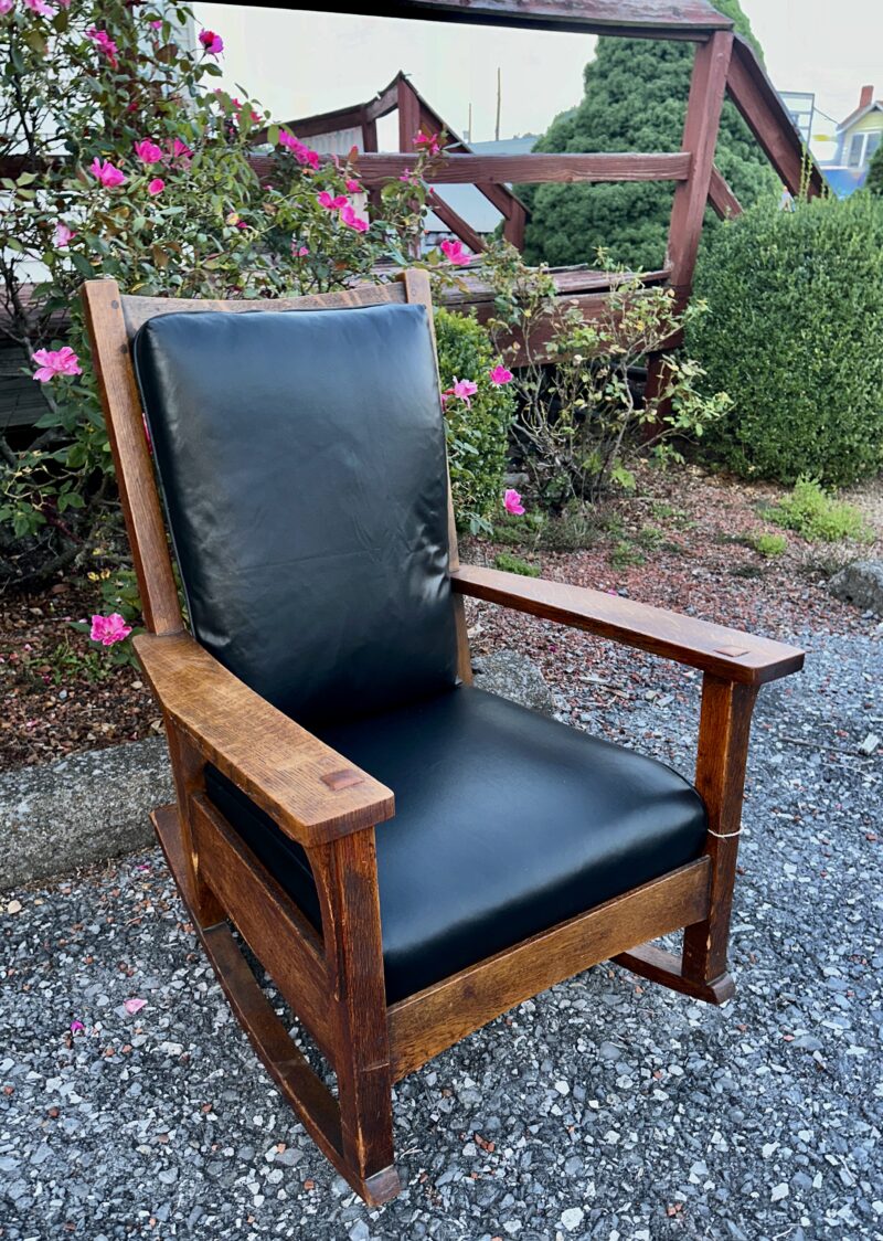 Antique L & JG STICKLEY Arm Chair - w7987 - Image 20