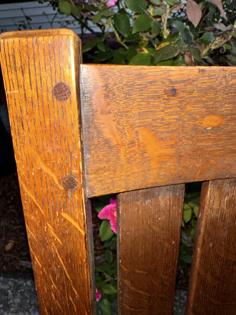 Antique L & JG STICKLEY Arm Chair - w7987 - Image 16