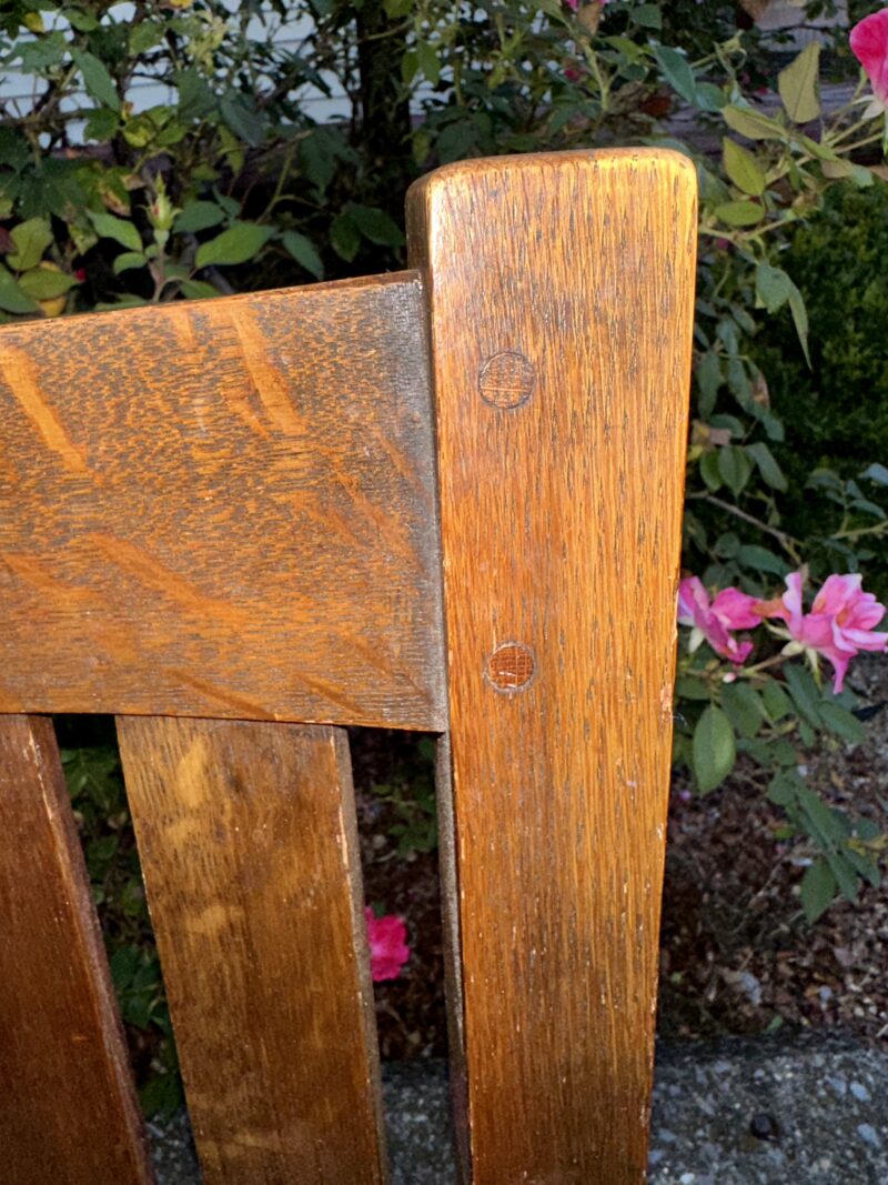 Antique L & JG STICKLEY Arm Chair - w7987 - Image 14