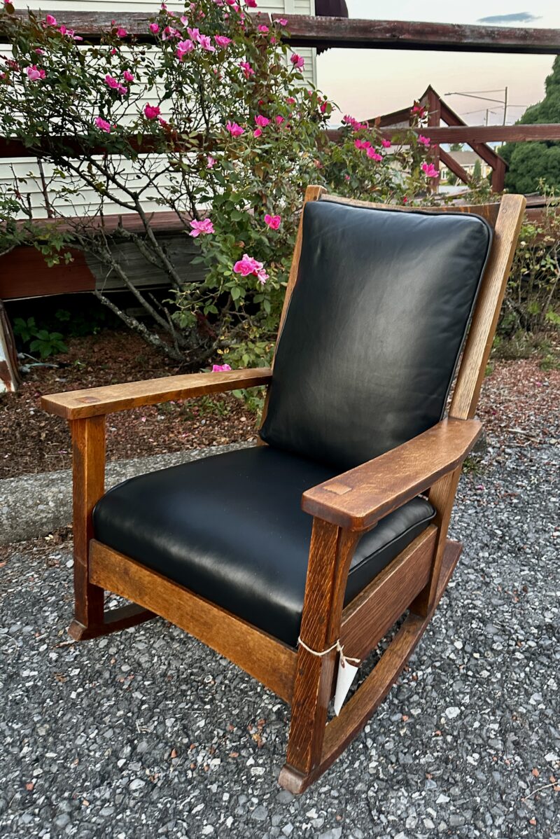 Antique L & JG STICKLEY Arm Chair - w7987 - Image 27