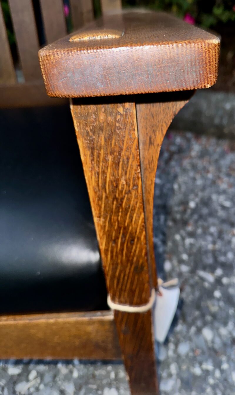Antique L & JG STICKLEY Arm Chair - w7987 - Image 13
