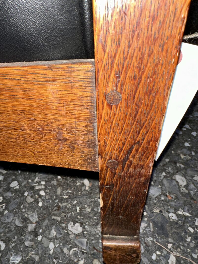 Antique L & JG STICKLEY Arm Chair - w7987 - Image 12