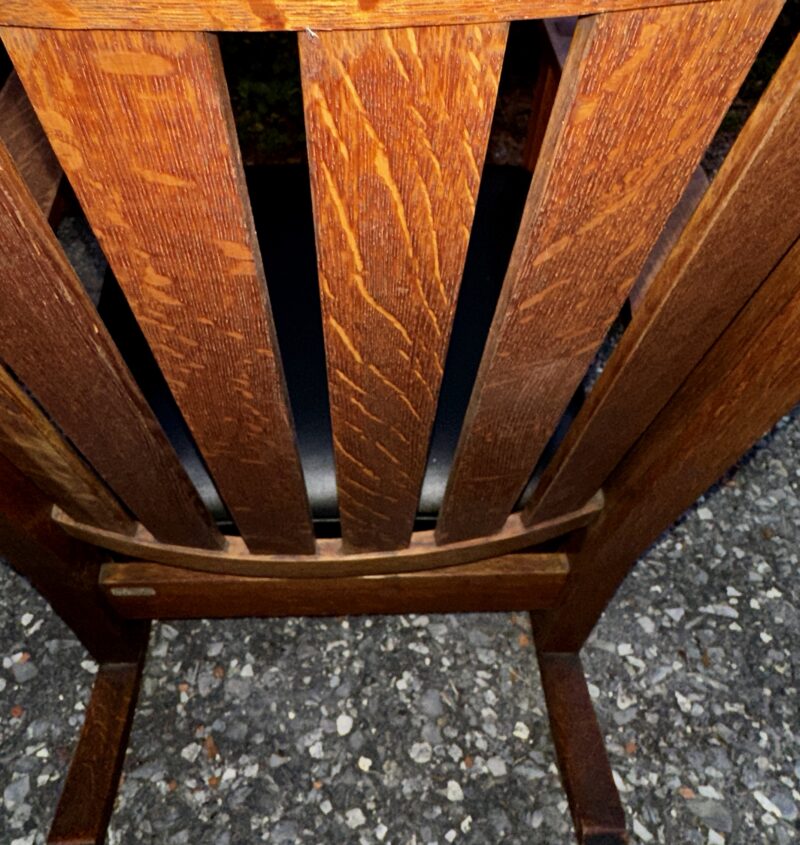 Antique L & JG STICKLEY Arm Chair - w7987 - Image 8