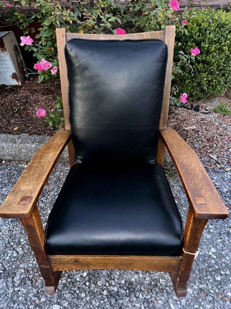 Antique L & JG STICKLEY Arm Chair - w7987 - Image 6