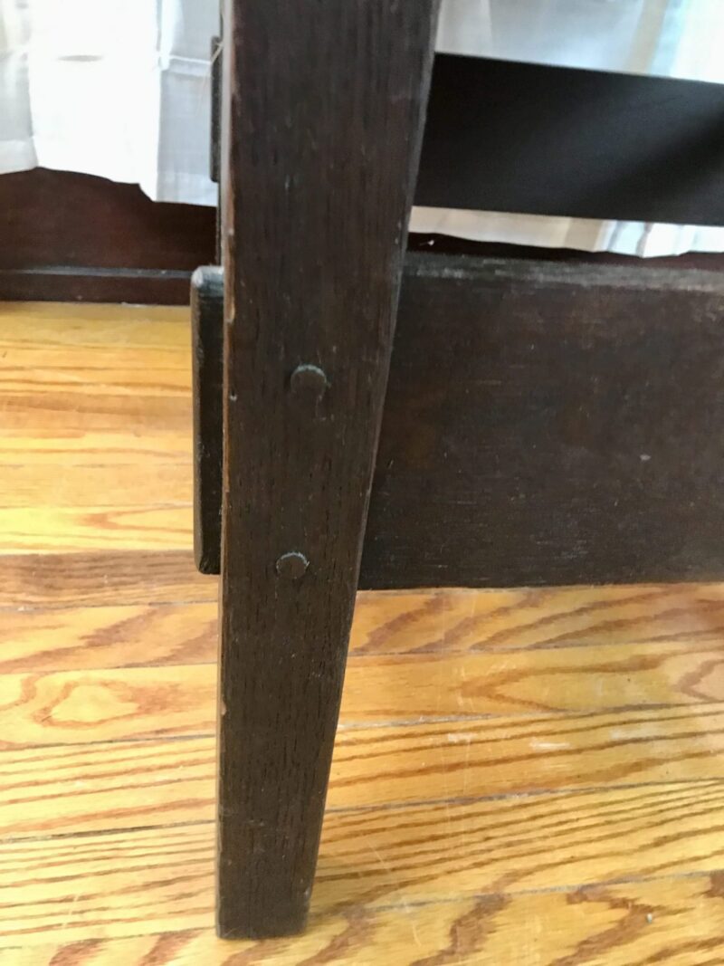 SUPERB Rare Circa 1901 GUSTAV STICKLEY Thurdan Arm Chair with Original Rush Seat  WXXXX                                                                 SOLD - Image 20