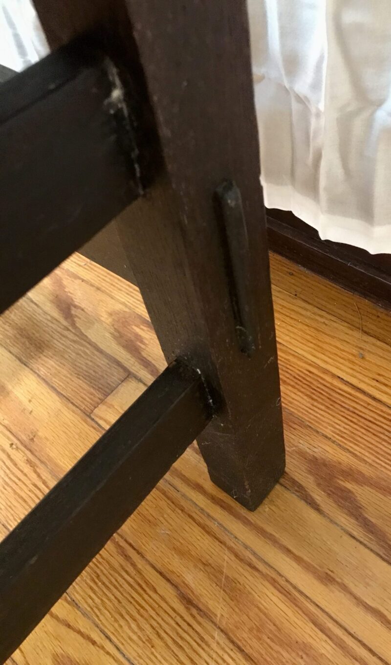 SUPERB Rare Circa 1901 GUSTAV STICKLEY Thurdan Arm Chair with Original Rush Seat  WXXXX                                                                 SOLD - Image 22