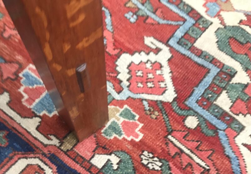 Great Antique L&JG STICKLEY three drawer Library Table  W081 - Image 12