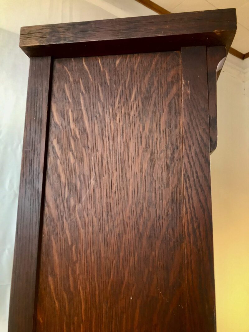 Antique "Colonial"  ARTS and CRAFTS   GRANFATHER CLOCK   W5738 - Image 33