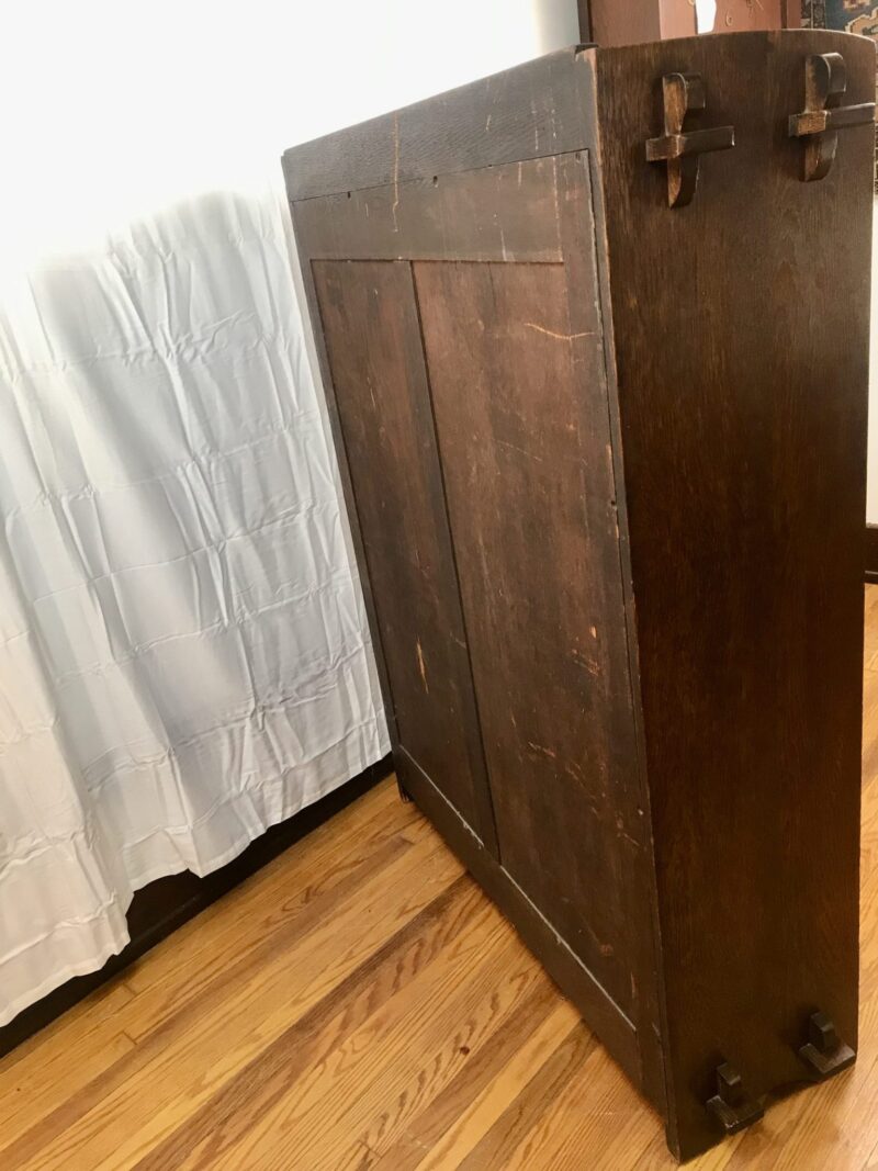 Superb Antique GUSTAV STICKLEY   Two Door Bookcase with keys thru tenon construction   W7465 - Image 34