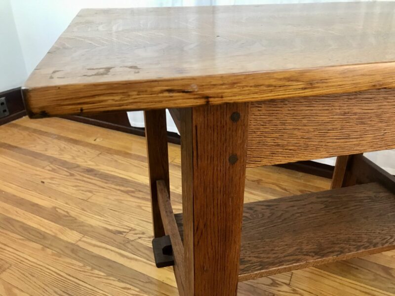 Early LWG STICKLEY TABLE   Circa 1910   W6044 - Image 24