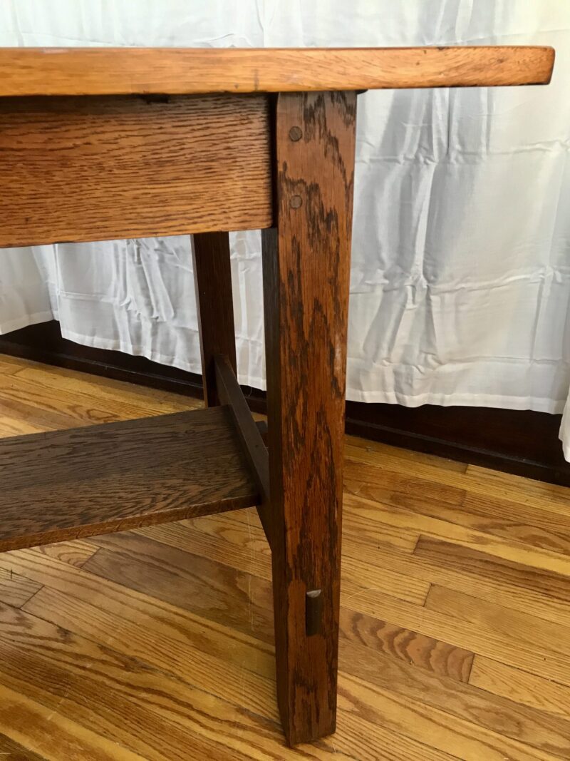 Early LWG STICKLEY TABLE   Circa 1910   W6044 - Image 25