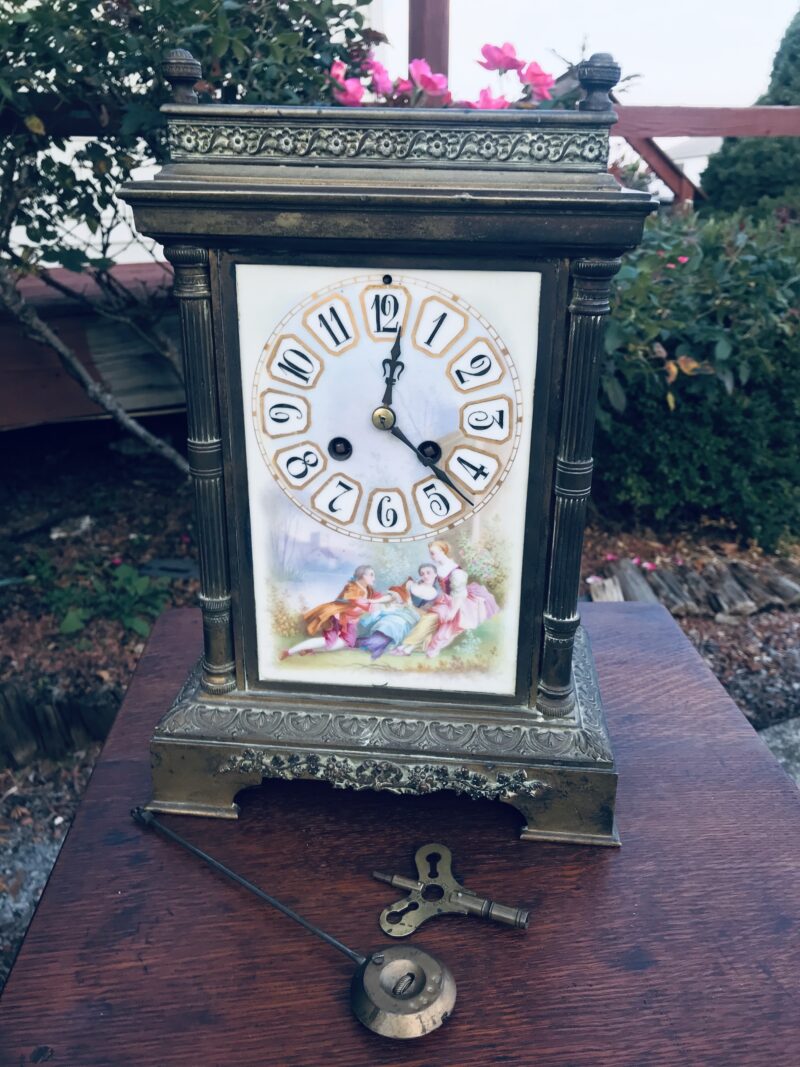 Antique Arts & Crafts French Clock - W6029