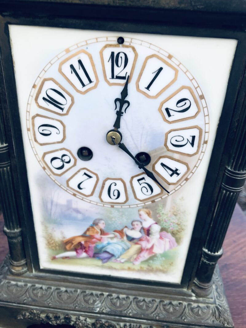 Antique Arts & Crafts French Clock - W6029 - Image 3