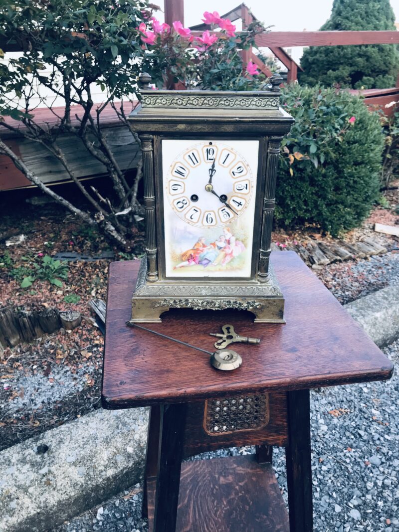 Antique Arts & Crafts French Clock - W6029 - Image 6