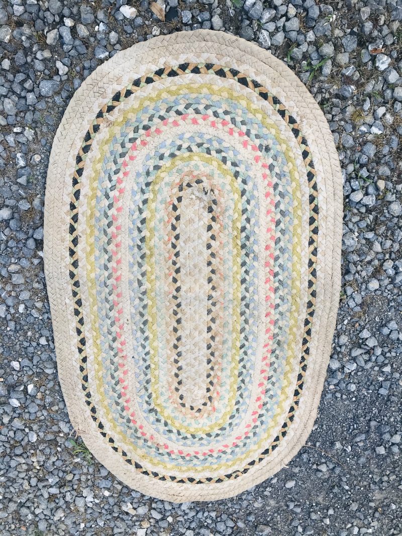 Vintage Braided Rug. RR4035