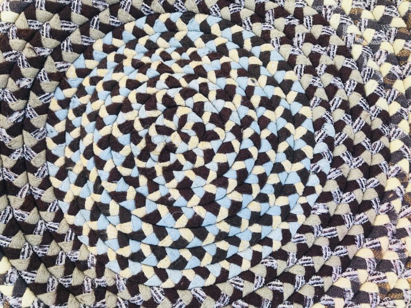 Vintage Braided Rug. RR3462 - Image 2