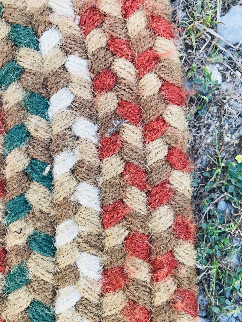 Vintage Braided Rug. RR4038 - Image 3