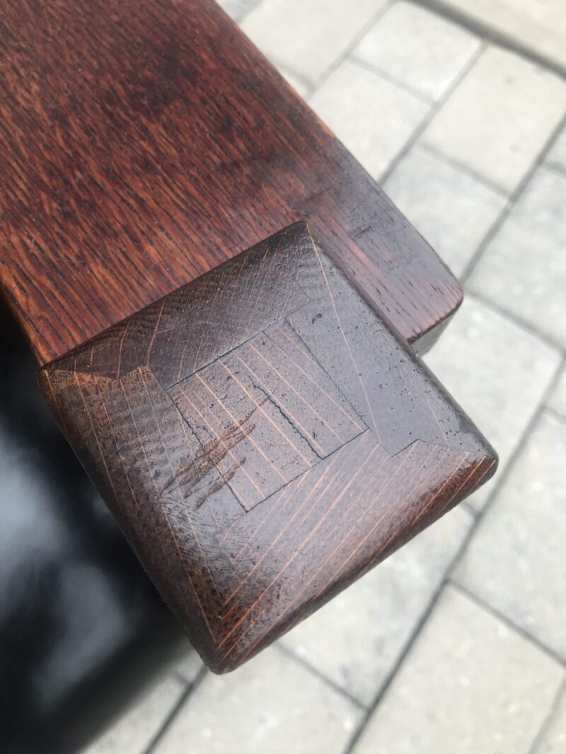 W1696 Superb and VERY Special L&G Stickley Settle with Bent Back Slats - Image 16