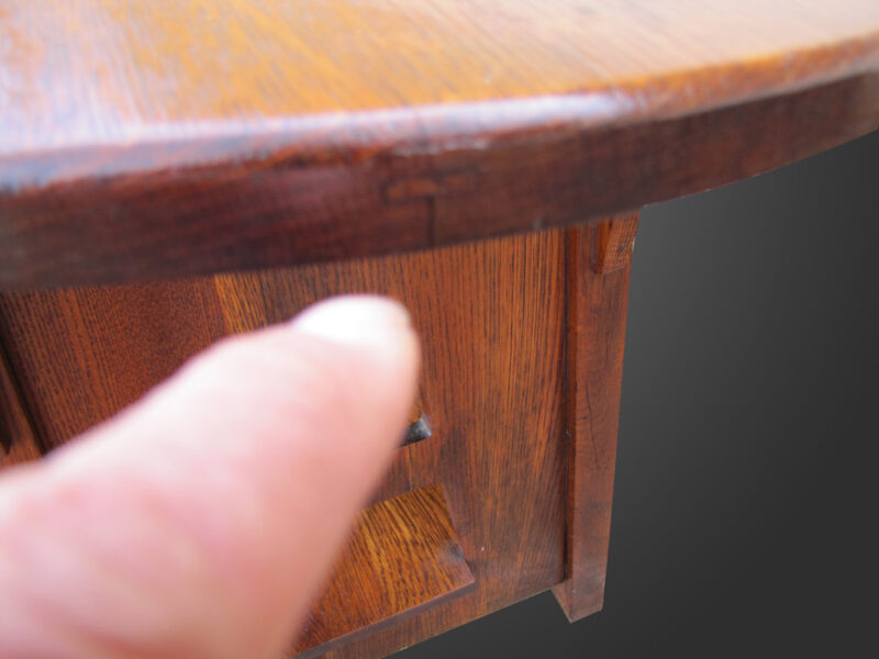 Limbert Oval Table with Cutout W1826 - Image 5