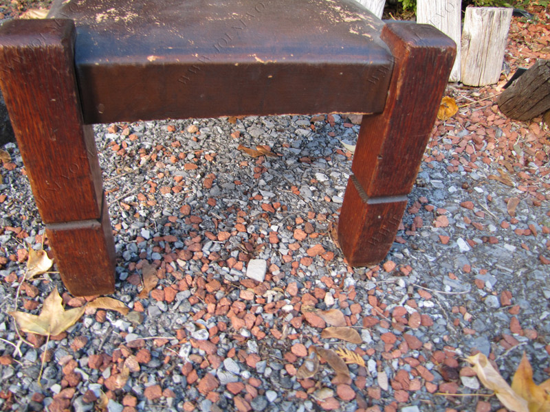 Antique Stickley bros foot stool w2711