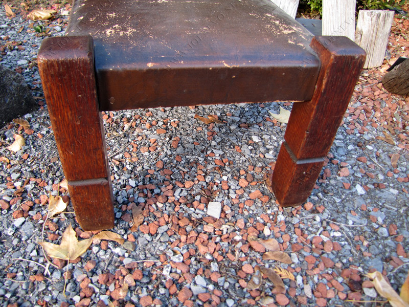 Antique Stickley bros foot stool w2711