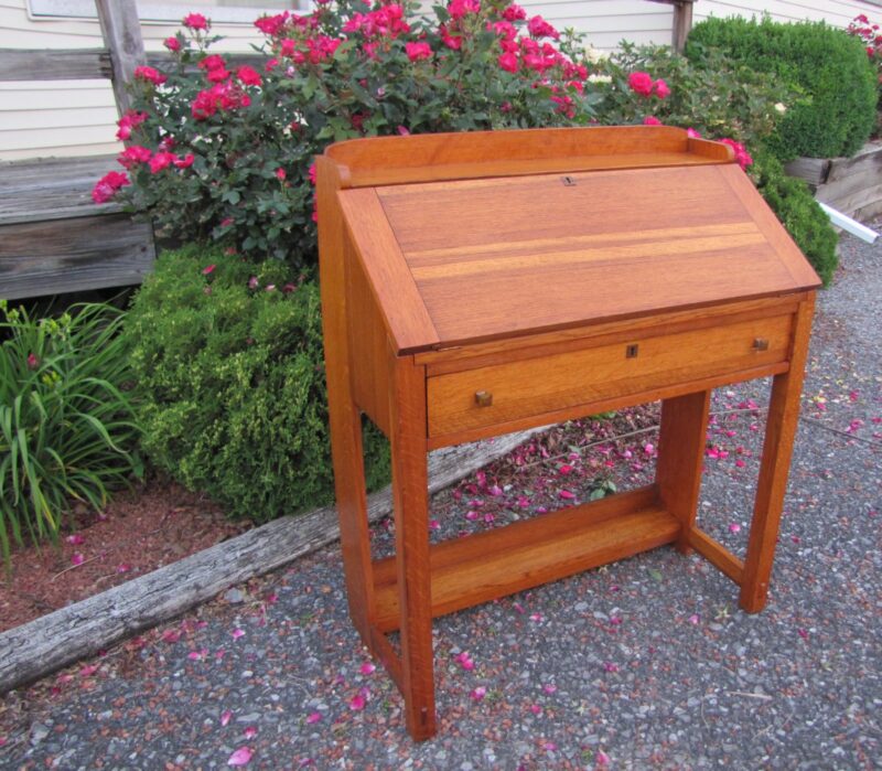 Superb Antique Limbert Drop Front Desk Stickley Era w3078