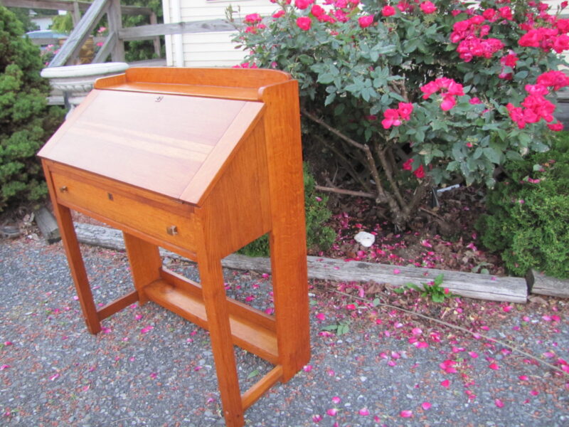 Superb Antique Limbert Drop Front Desk Stickley Era w3078 - Image 14