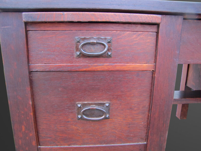 Antique Stickley 8 leg Desk Model 711 Number w3142 - Image 3