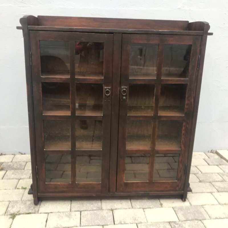 W3890 Gustav Stickley 2 door bookcase - Image 16