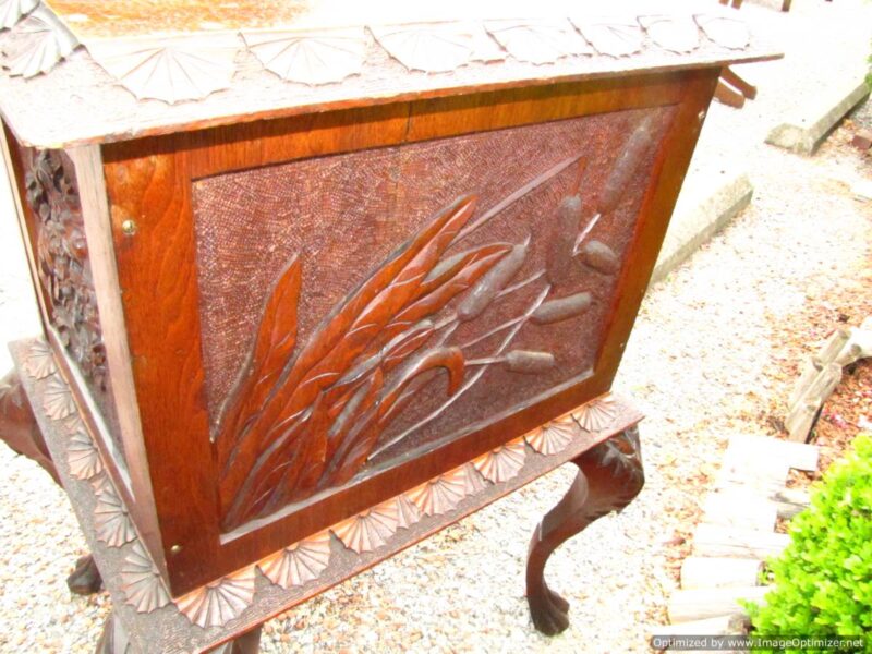 Carved Music Cabinet by Cincinnati Art W3894 - Image 10