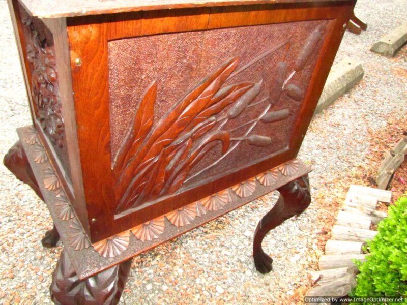 Carved Music Cabinet by Cincinnati Art W3894 - Image 11