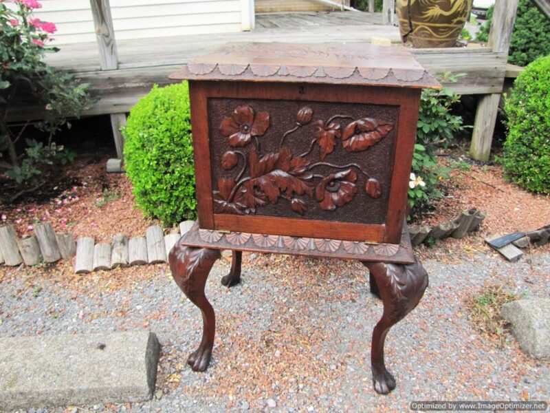 Carved Music Cabinet by Cincinnati Art W3894 - Image 2