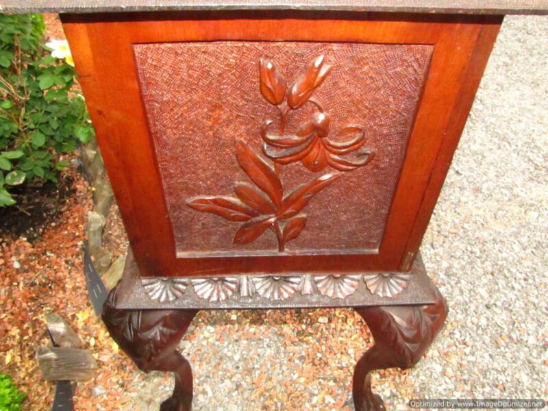 Carved Music Cabinet by Cincinnati Art W3894 - Image 5