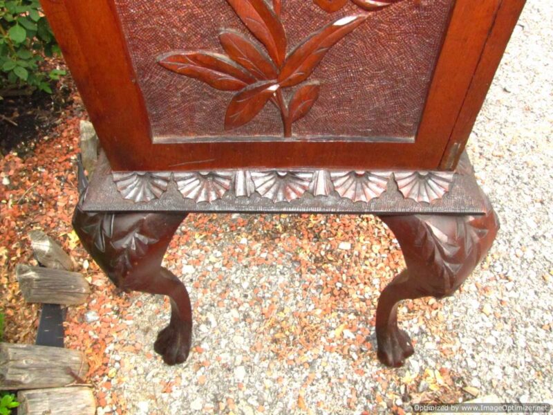 Carved Music Cabinet by Cincinnati Art W3894 - Image 6