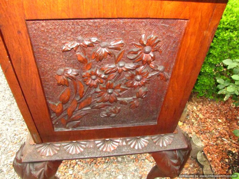 Carved Music Cabinet by Cincinnati Art W3894 - Image 9
